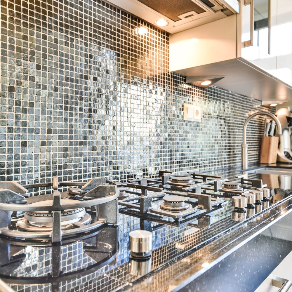 Close up of stylish oven in a kitchen